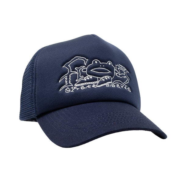 FROG SKATEBOARDS - Big Shoes Trucker Hat "Navy"