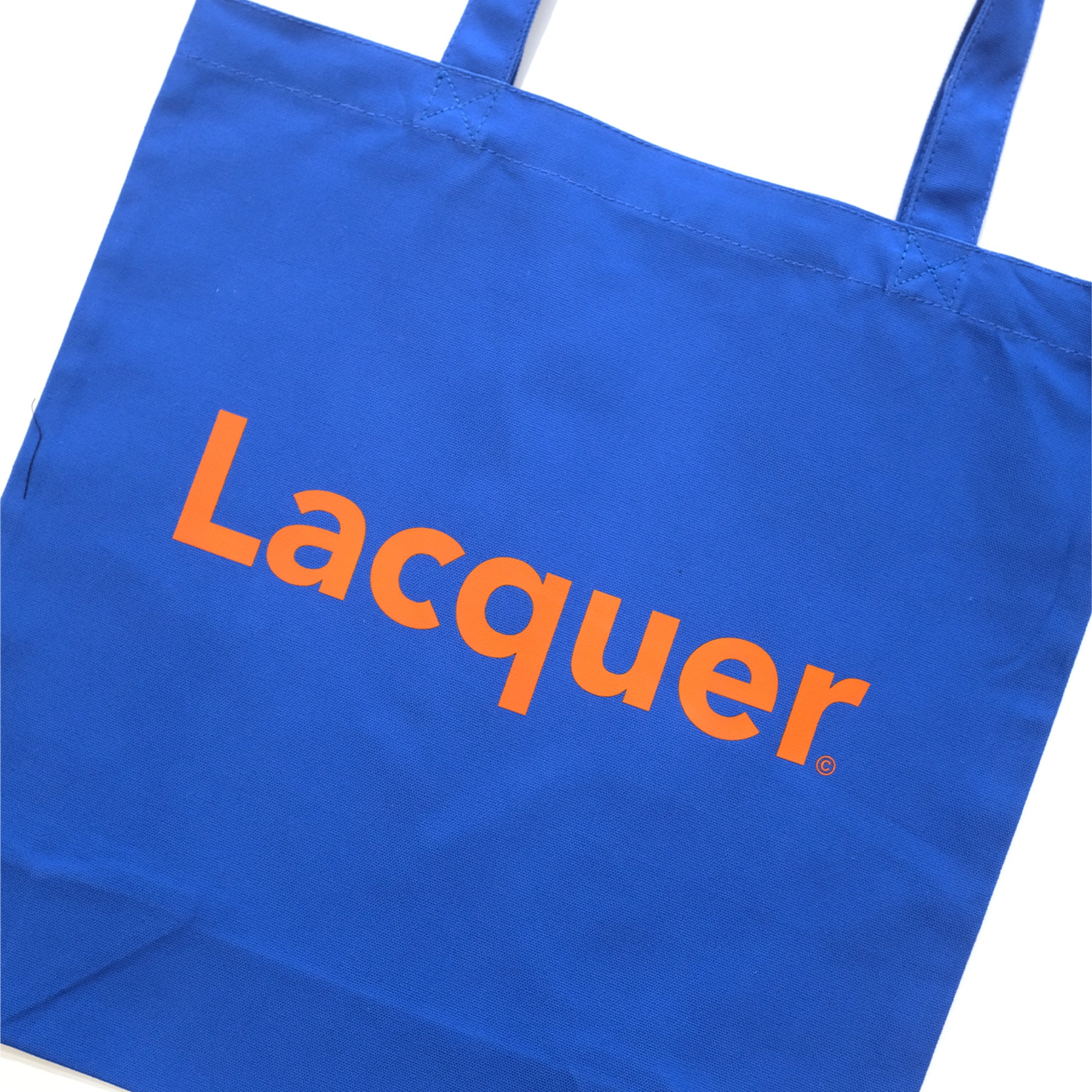 LACQUER - LOGO TOTE BAG "Blue"