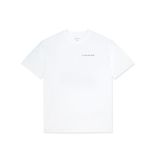 Last Resort AB x Julian Smith - Boxers SS Tee "White/Dirty Blue"