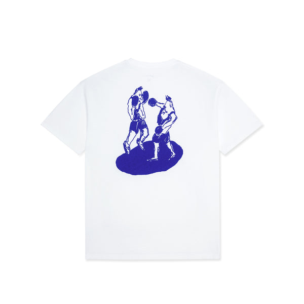 Last Resort AB x Julian Smith - Boxers SS Tee "White/Dirty Blue"