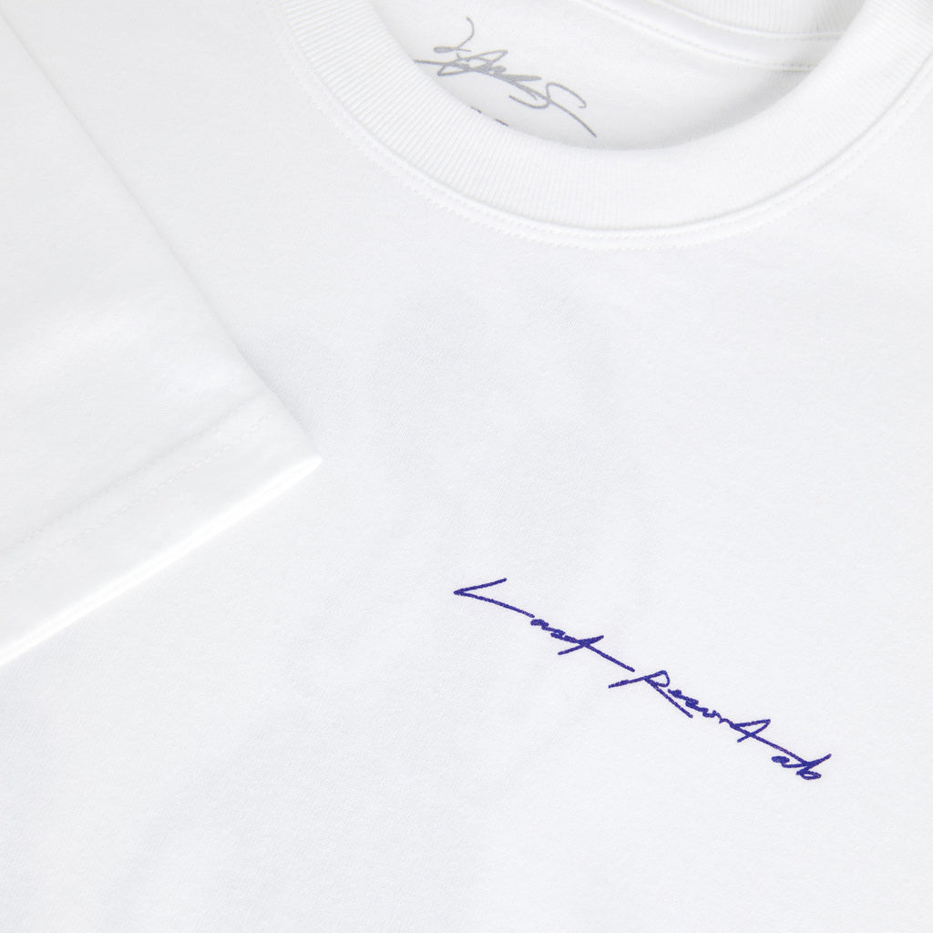 Last Resort AB x Julian Smith - Boxers SS Tee "White/Dirty Blue"