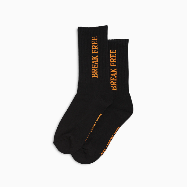 Last Resort AB - Crew Sock-Break Free "Black/Orange"