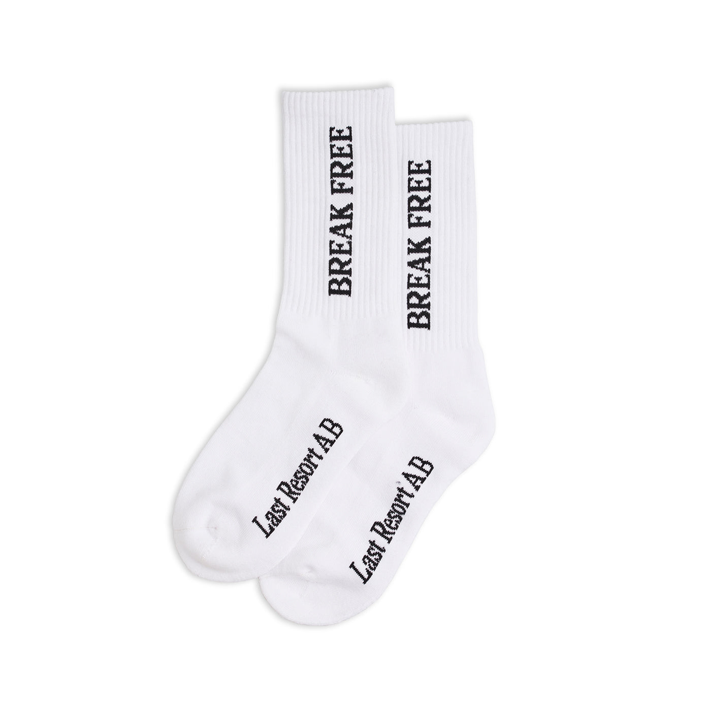 Last Resort AB - Crew Sock-Break Free "White/Black"