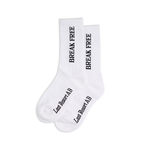 Last Resort AB - Crew Sock-Break Free "White/Black"
