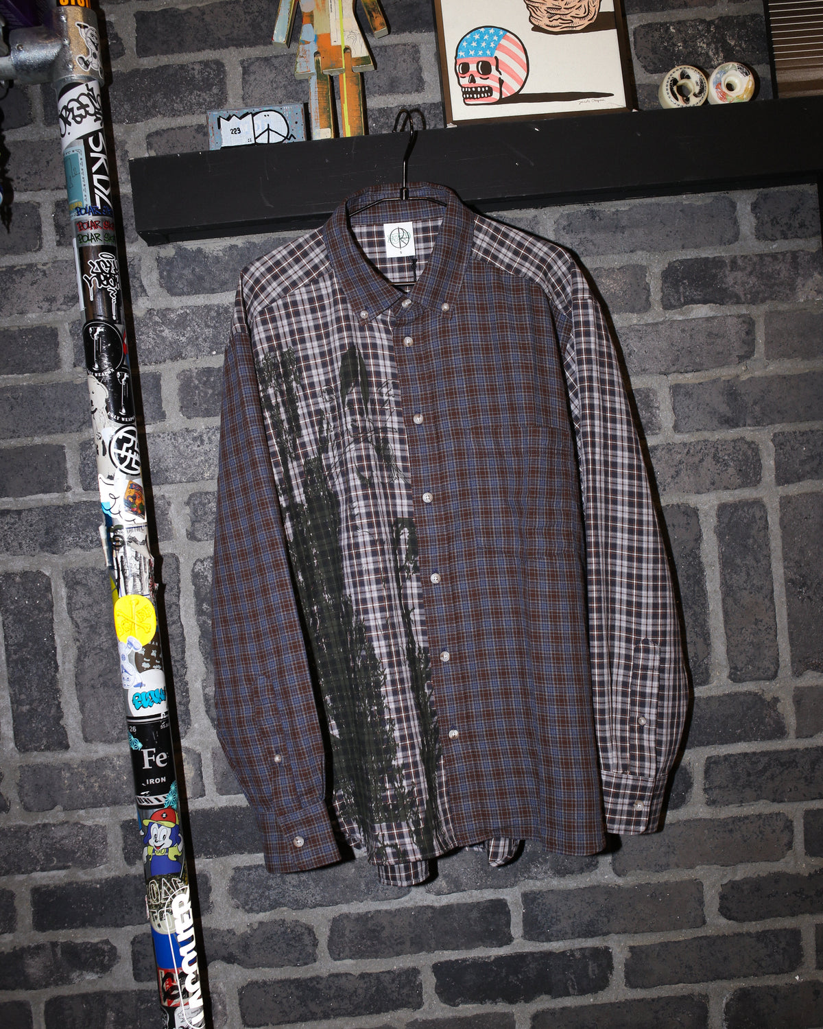 POLAR - Ben LS Shirt | Violin "Graphite/Blue"