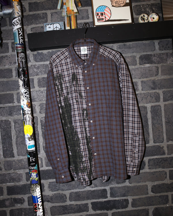 POLAR - Ben LS Shirt | Violin "Graphite/Blue"