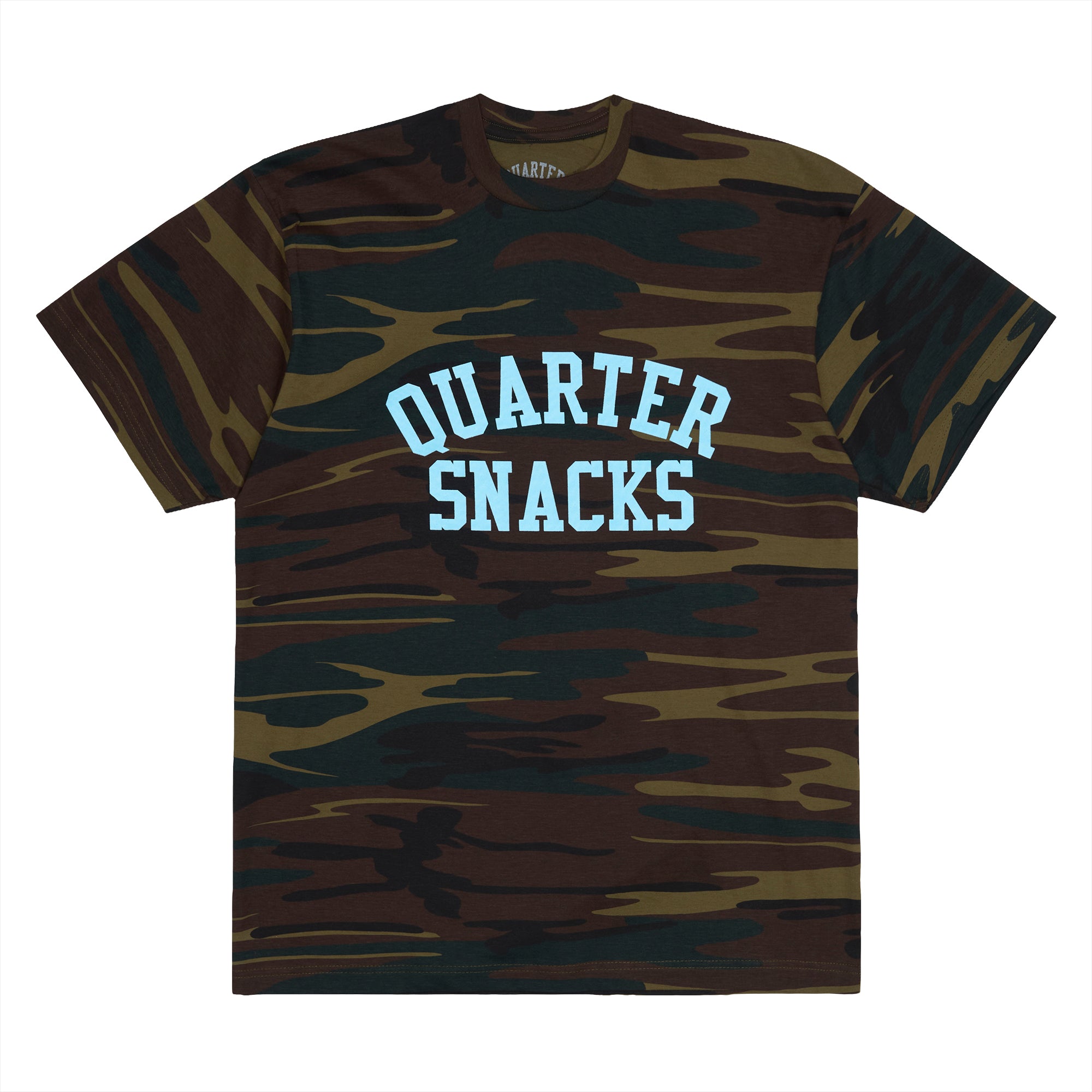 QUARTERSNACKS  - Camo Arch Tee "Woodland"