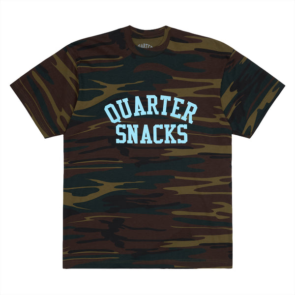 QUARTERSNACKS  - Camo Arch Tee "Woodland"