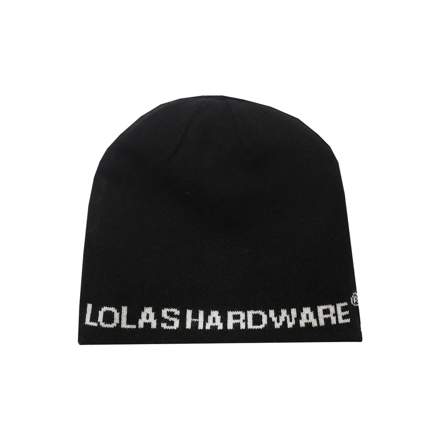 LOLA'S Hardware x Whimsy Socks - CAT BOMB Reversible Beanie "Black"