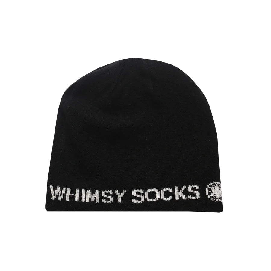 LOLA'S Hardware x Whimsy Socks - CAT BOMB Reversible Beanie "Black"