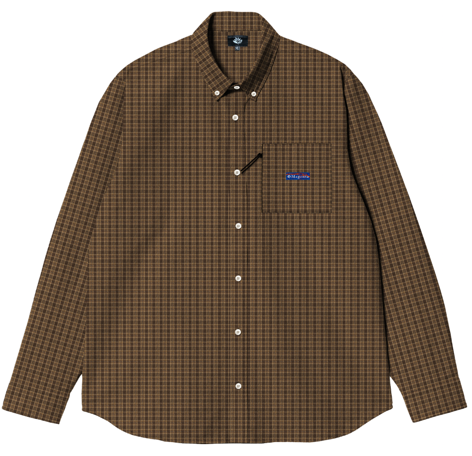MAGENTA - CITY FLANNEL SHIRT "Beige"