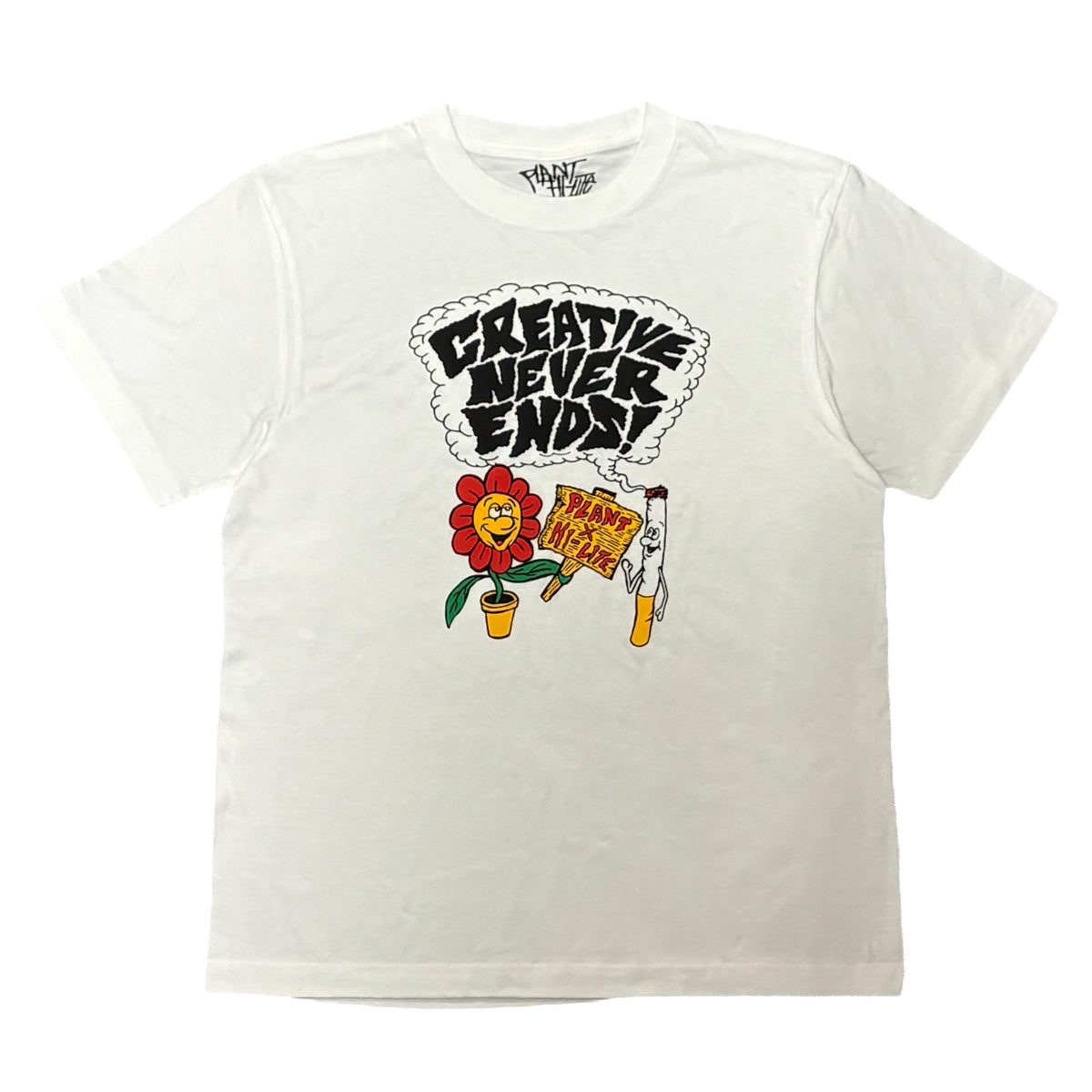 PLANT x HI-LITE - CREATIVE NEVER ENDS TEE "White"