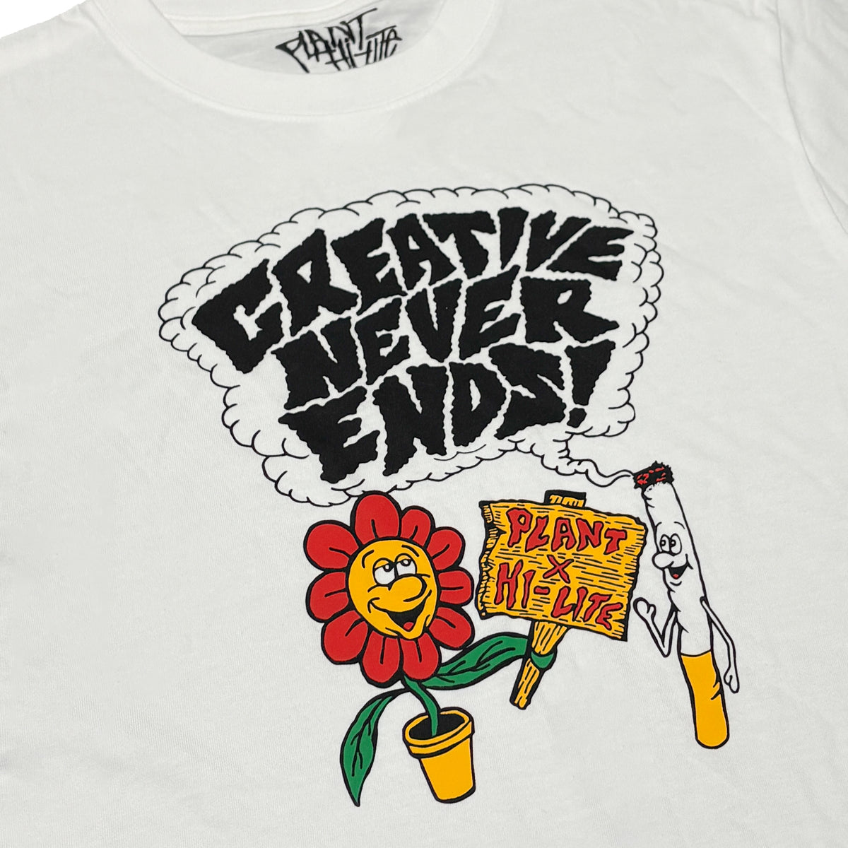 PLANT x HI-LITE - CREATIVE NEVER ENDS TEE "White"