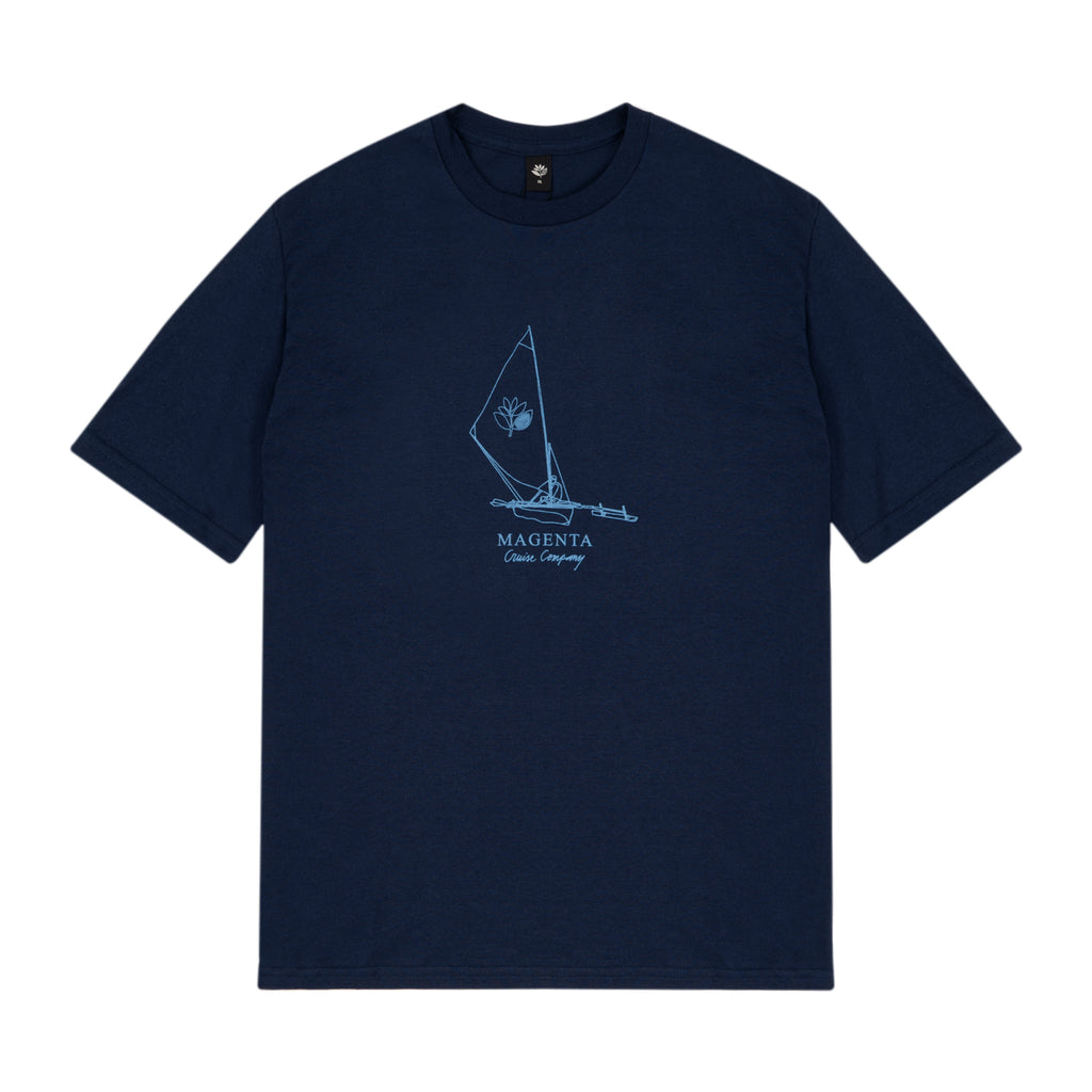 MAGENTA SKATEBOARDS  - CRUISE CO TEE "NAVY BLUE"