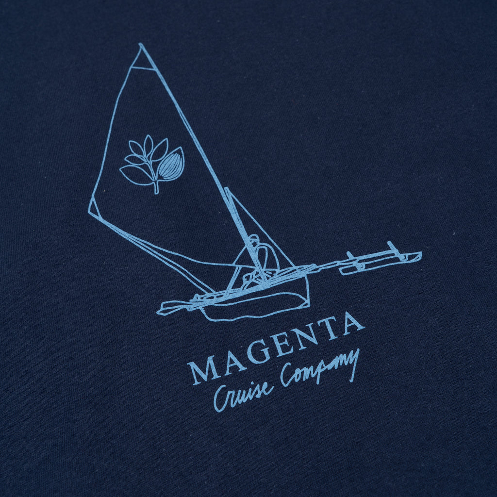 MAGENTA SKATEBOARDS  - CRUISE CO TEE "NAVY BLUE"