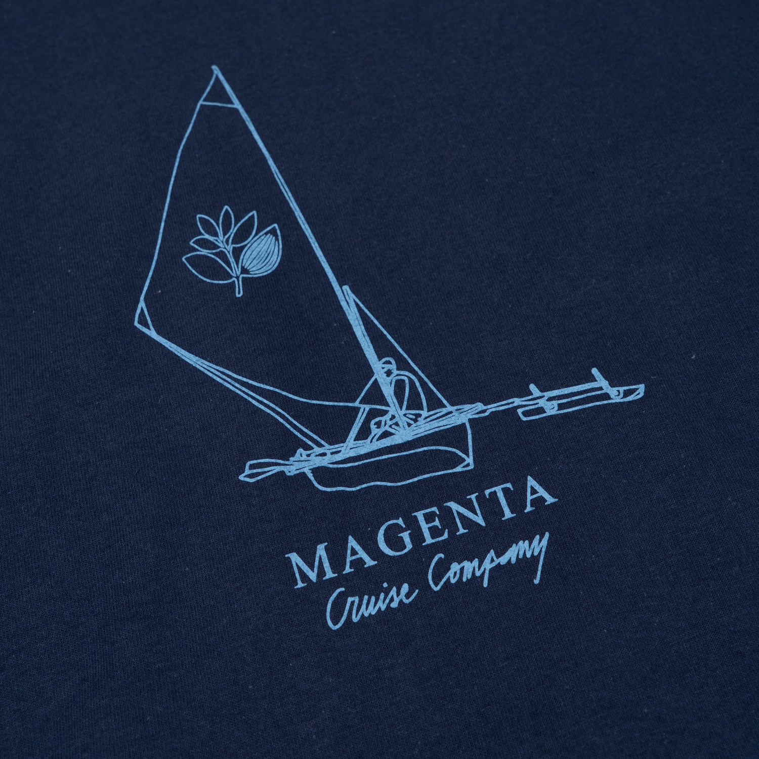 MAGENTA SKATEBOARDS  - CRUISE CO TEE "NAVY BLUE"