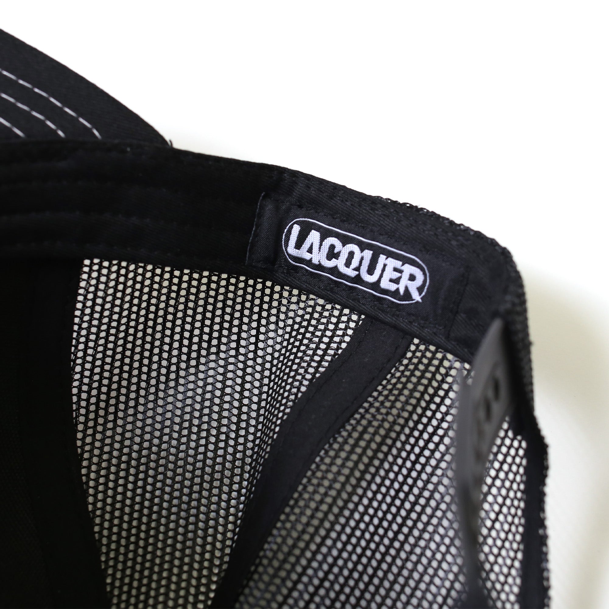 LACQUER - College Logo Mesh Cap "Black"