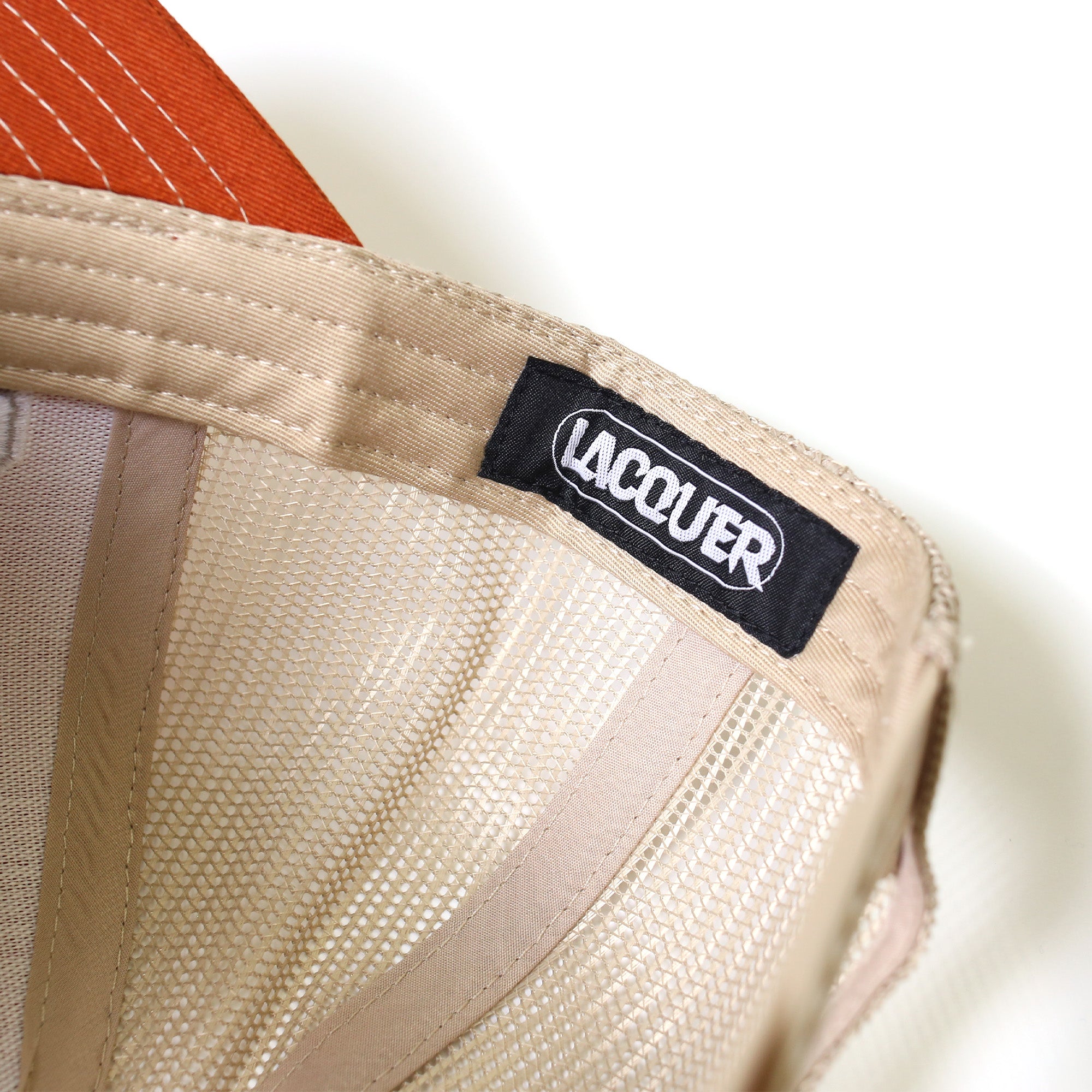 LACQUER - College Logo Mesh Cap "Orange"