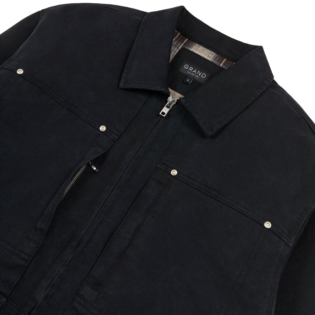 GRAND COLLECTION - Connor Work Jacket "Washed Black"