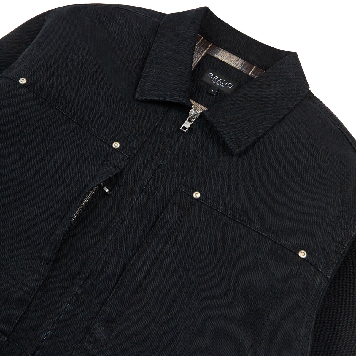 GRAND COLLECTION - Connor Work Jacket "Washed Black"