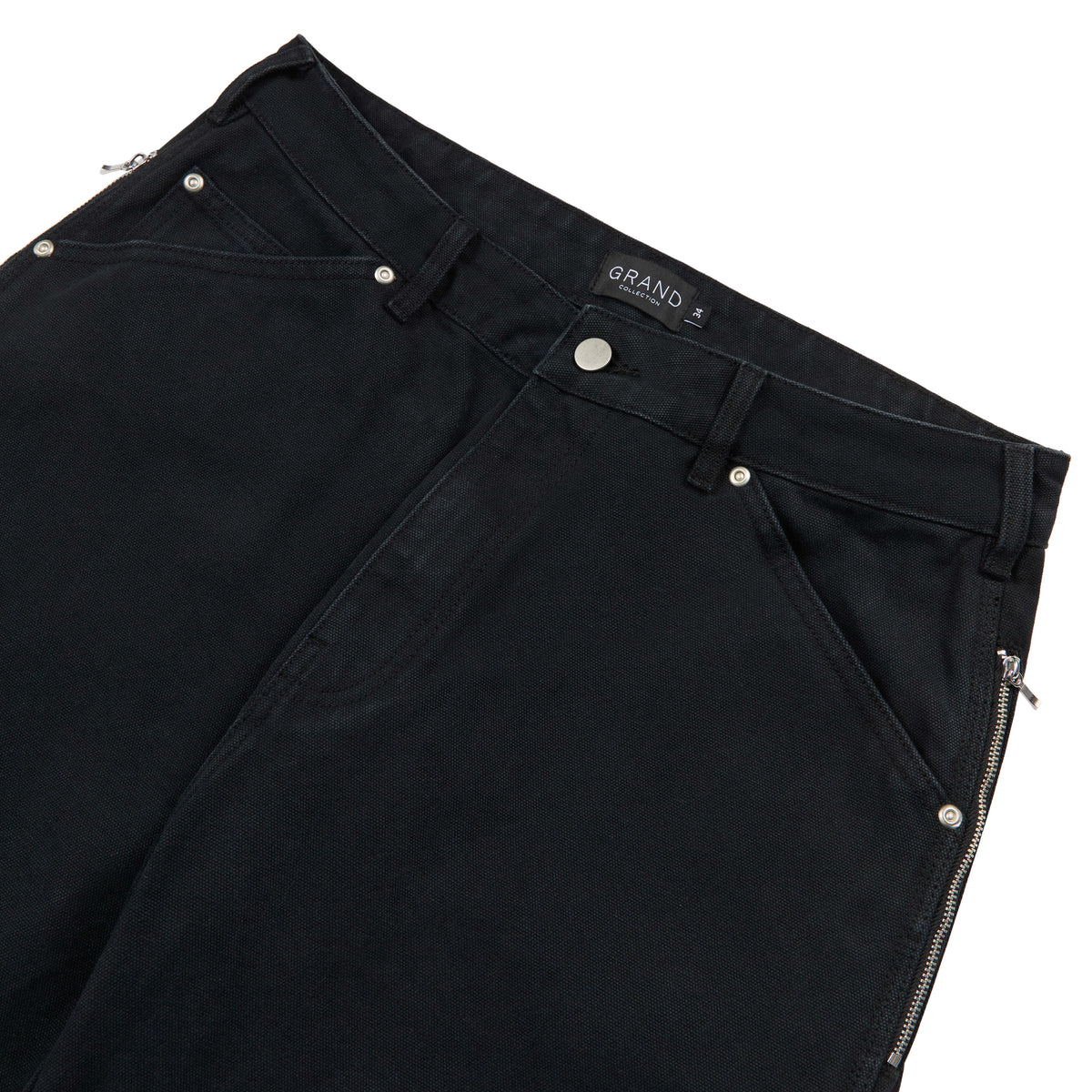GRAND COLLECTION - Connor Work Pants "Washed Black"