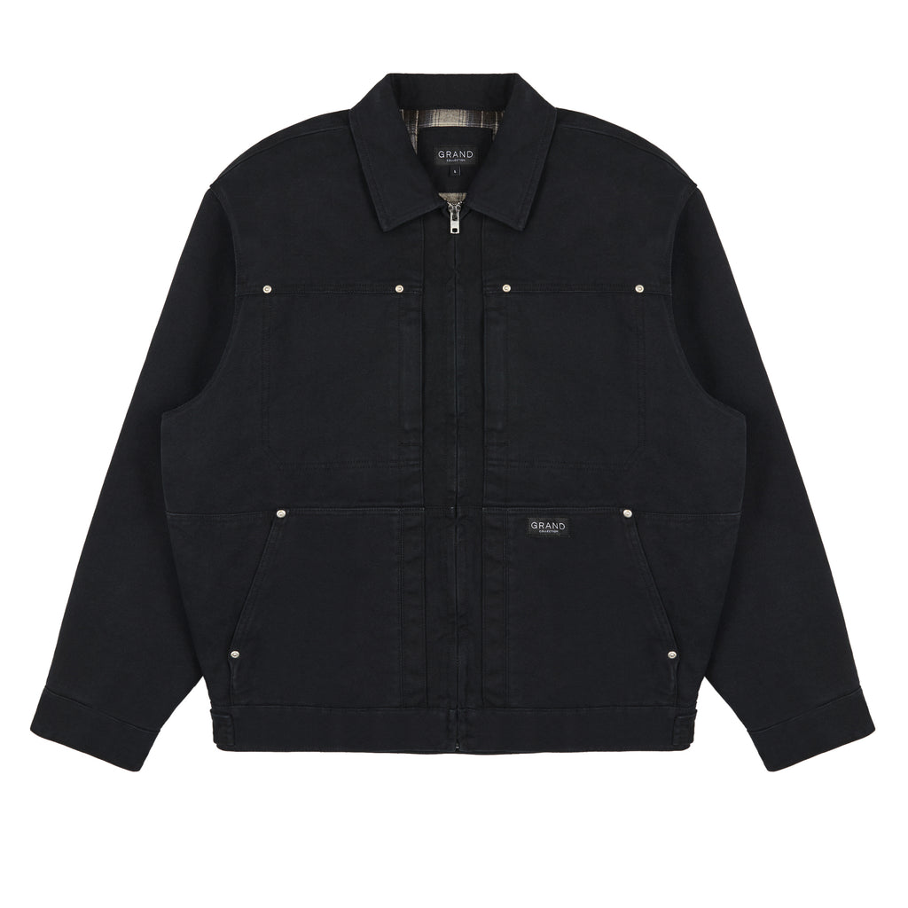 GRAND COLLECTION - Connor Work Jacket "Washed Black"