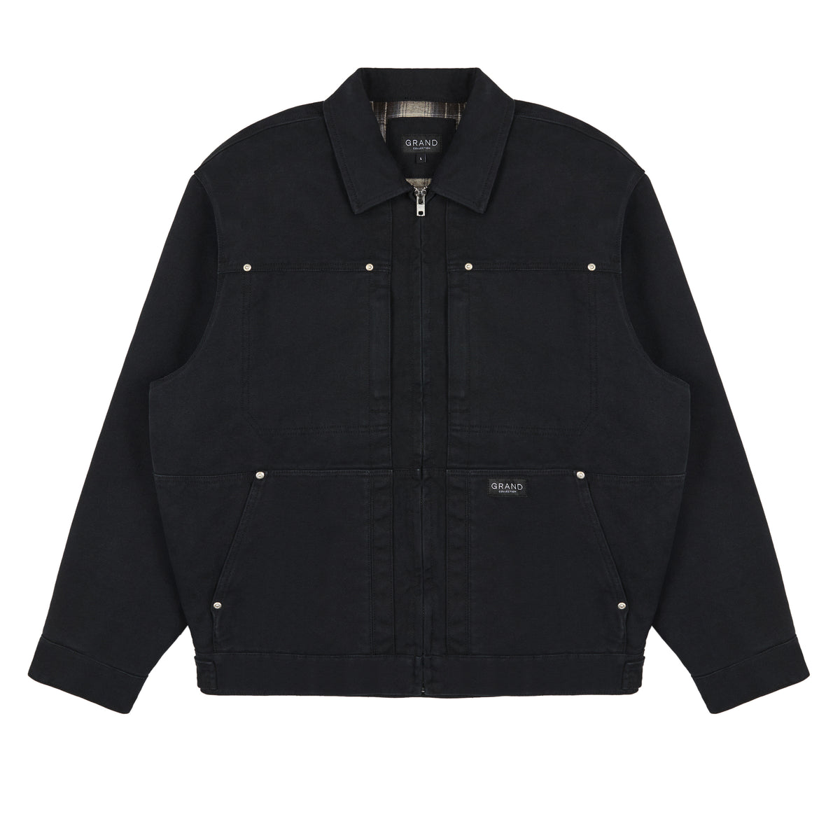 GRAND COLLECTION - Connor Work Jacket "Washed Black"