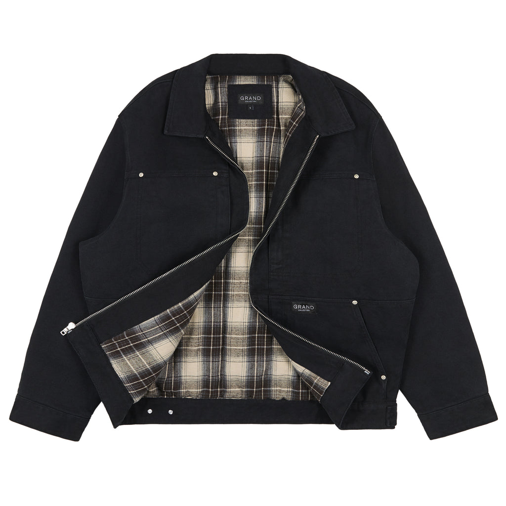 GRAND COLLECTION - Connor Work Jacket "Washed Black"