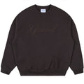 GRAND COLLECTION - Embroidered Crewneck "Espresso"