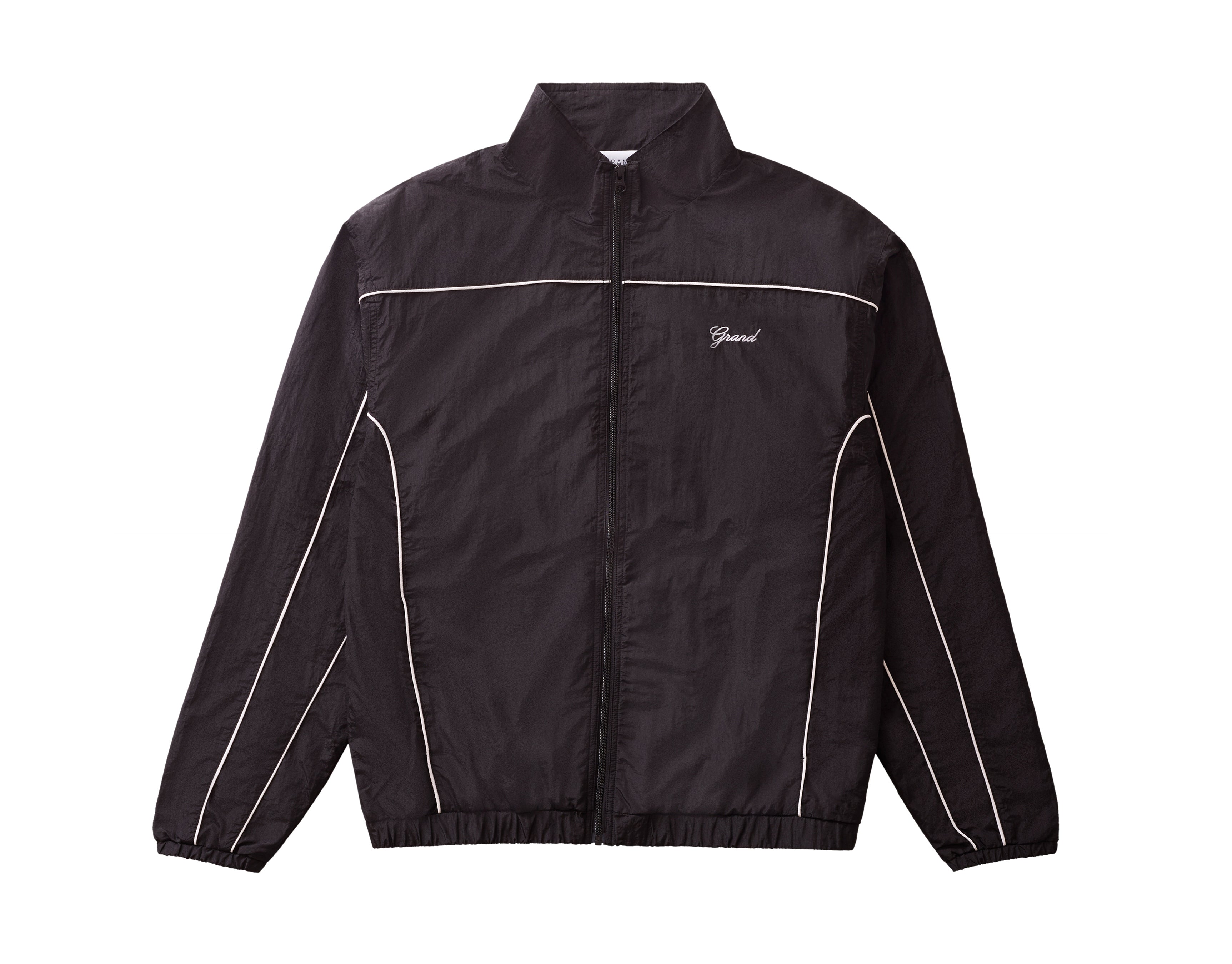 GRAND COLLECTION - Track Jacket With Piping "Black"