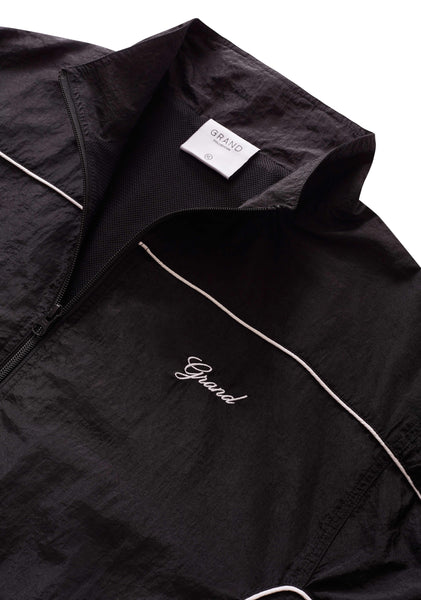 GRAND COLLECTION - Track Jacket With Piping "Black"