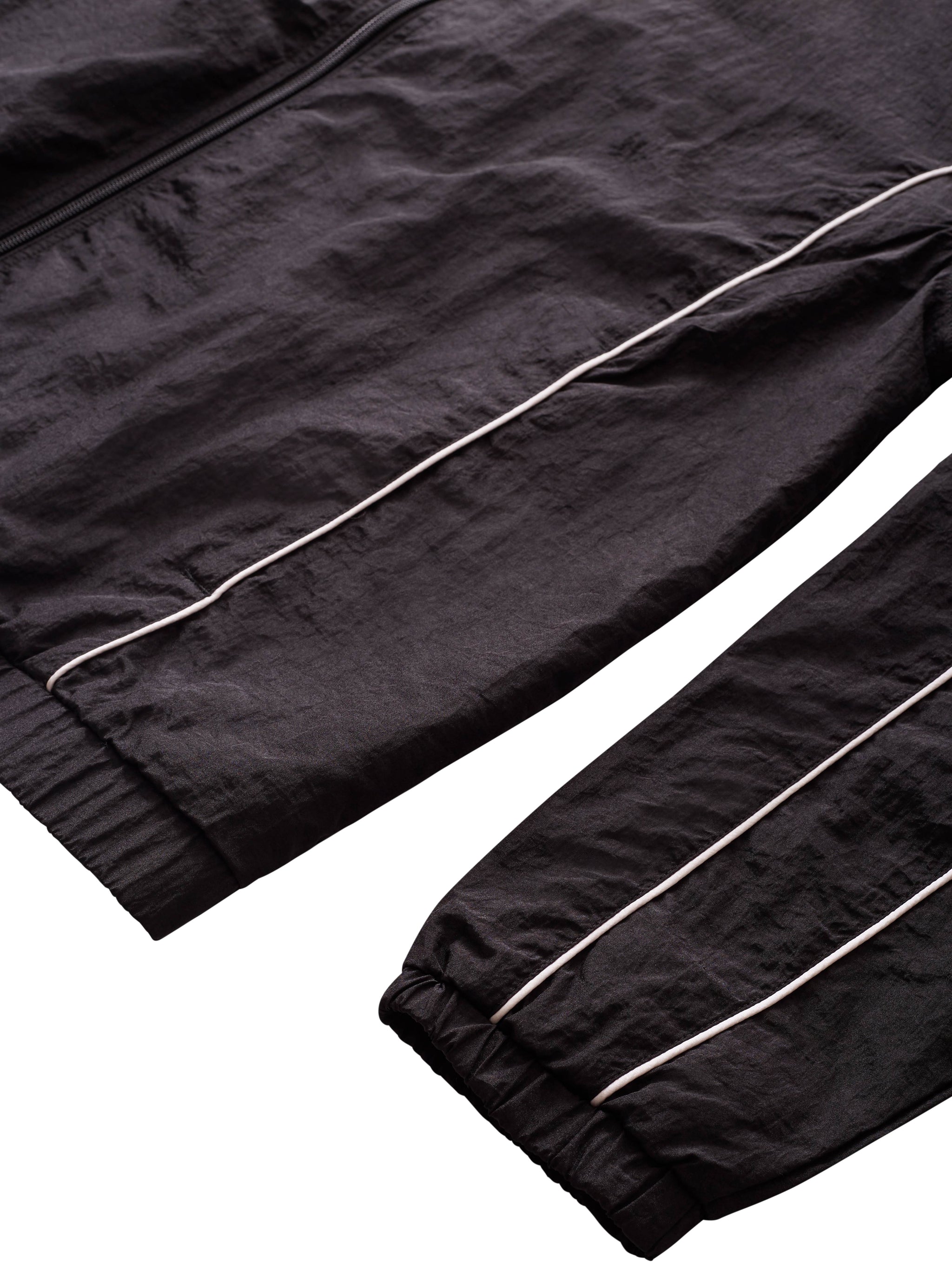 GRAND COLLECTION - Track Jacket With Piping "Black"