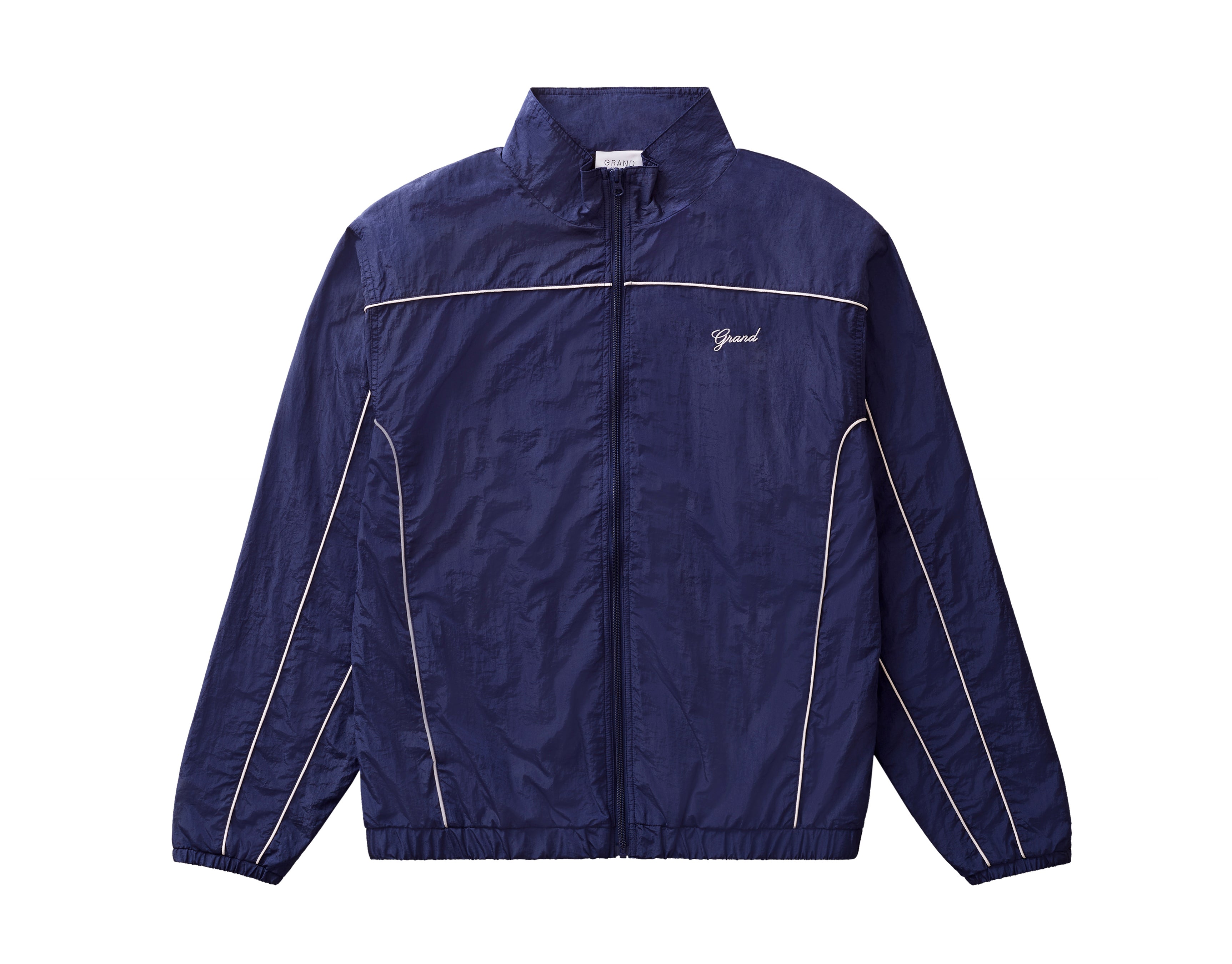 GRAND COLLECTION - Track Jacket With Piping "Navy"