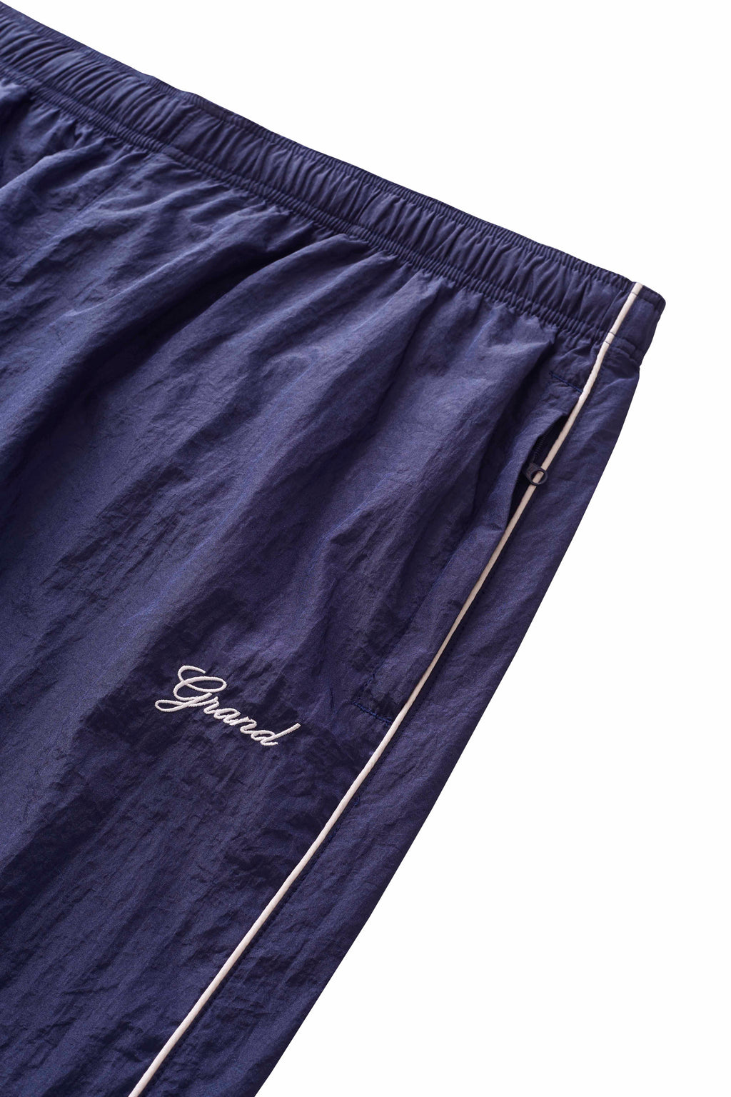 GRAND COLLECTION - Track Pant With Piping  "Navy"