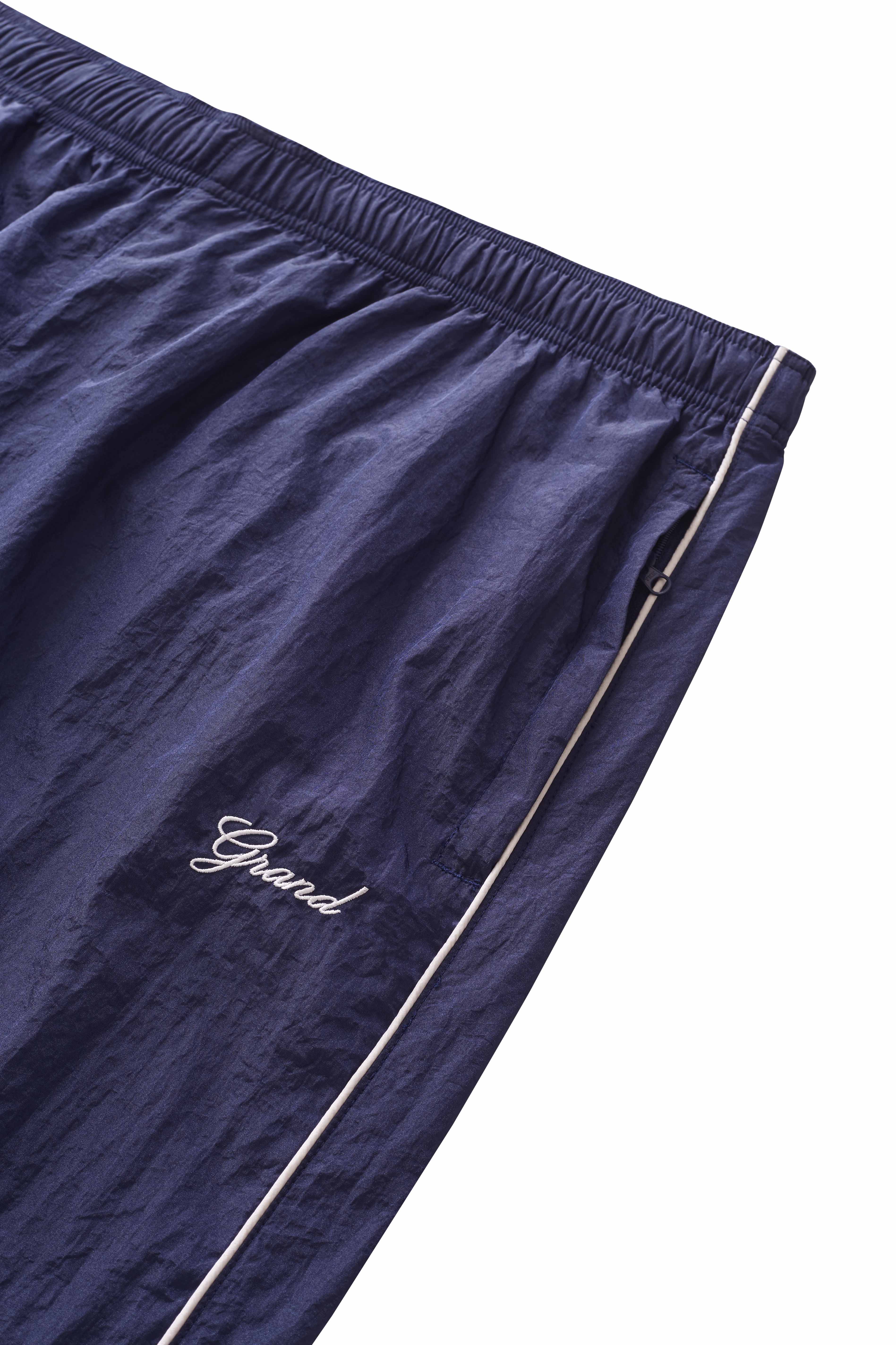 GRAND COLLECTION - Track Pant With Piping  "Navy"