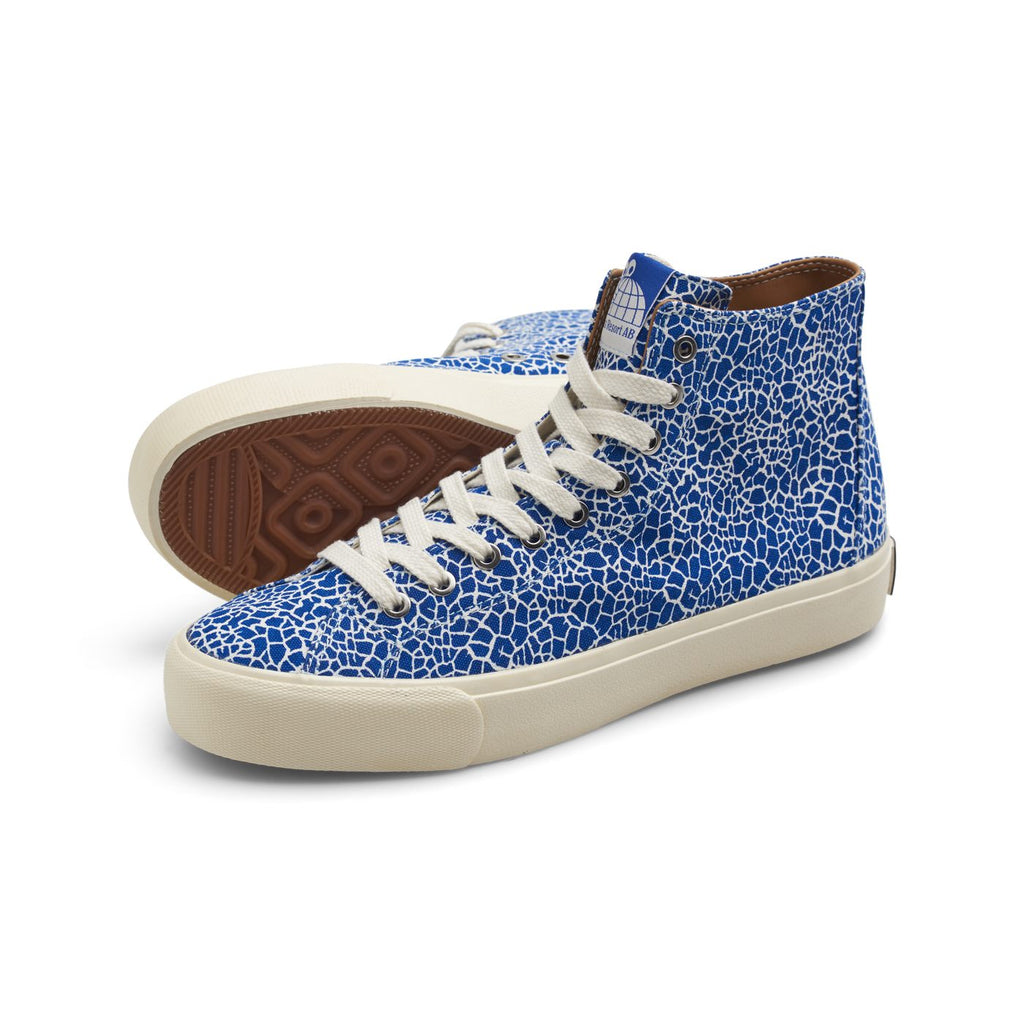 Last Resort AB - VM003 Canvas Hi "Cracked Blue-Whi/White"