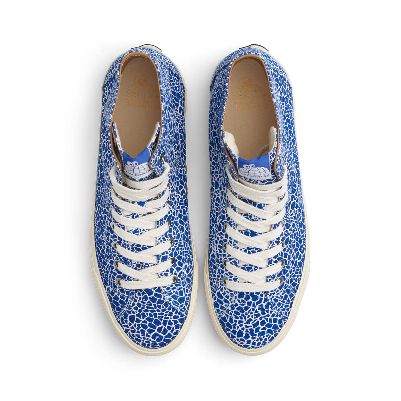 Last Resort AB - VM003 Canvas Hi "Cracked Blue-Whi/White"