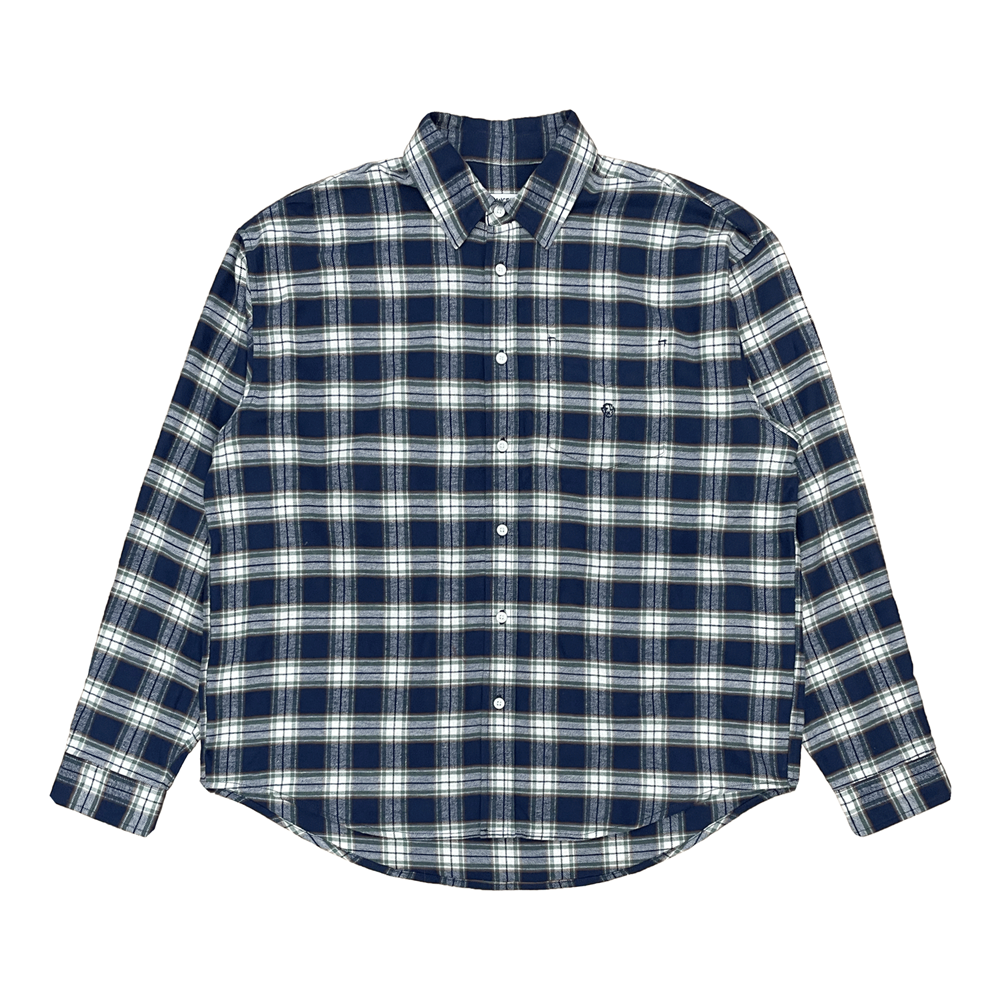 DANCER - Flannel Shirt "Navy"