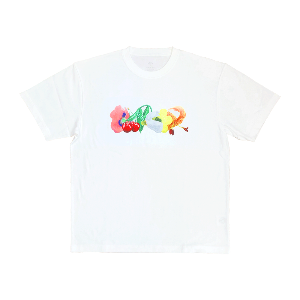 DANCER - Glam Flowers Tee "White"