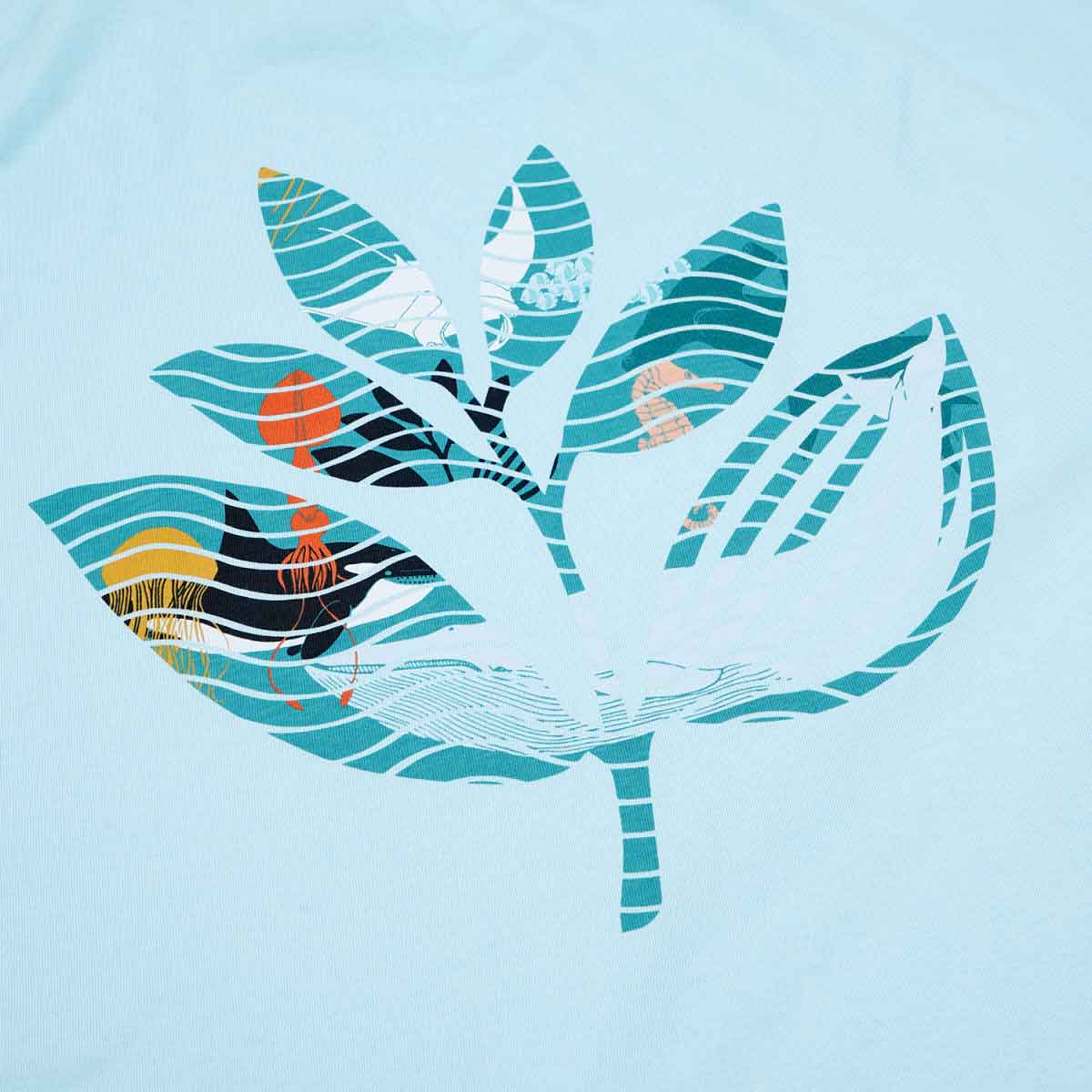 MAGENTA SKATEBOARDS - DEEP PLANT TEE "BLUE"