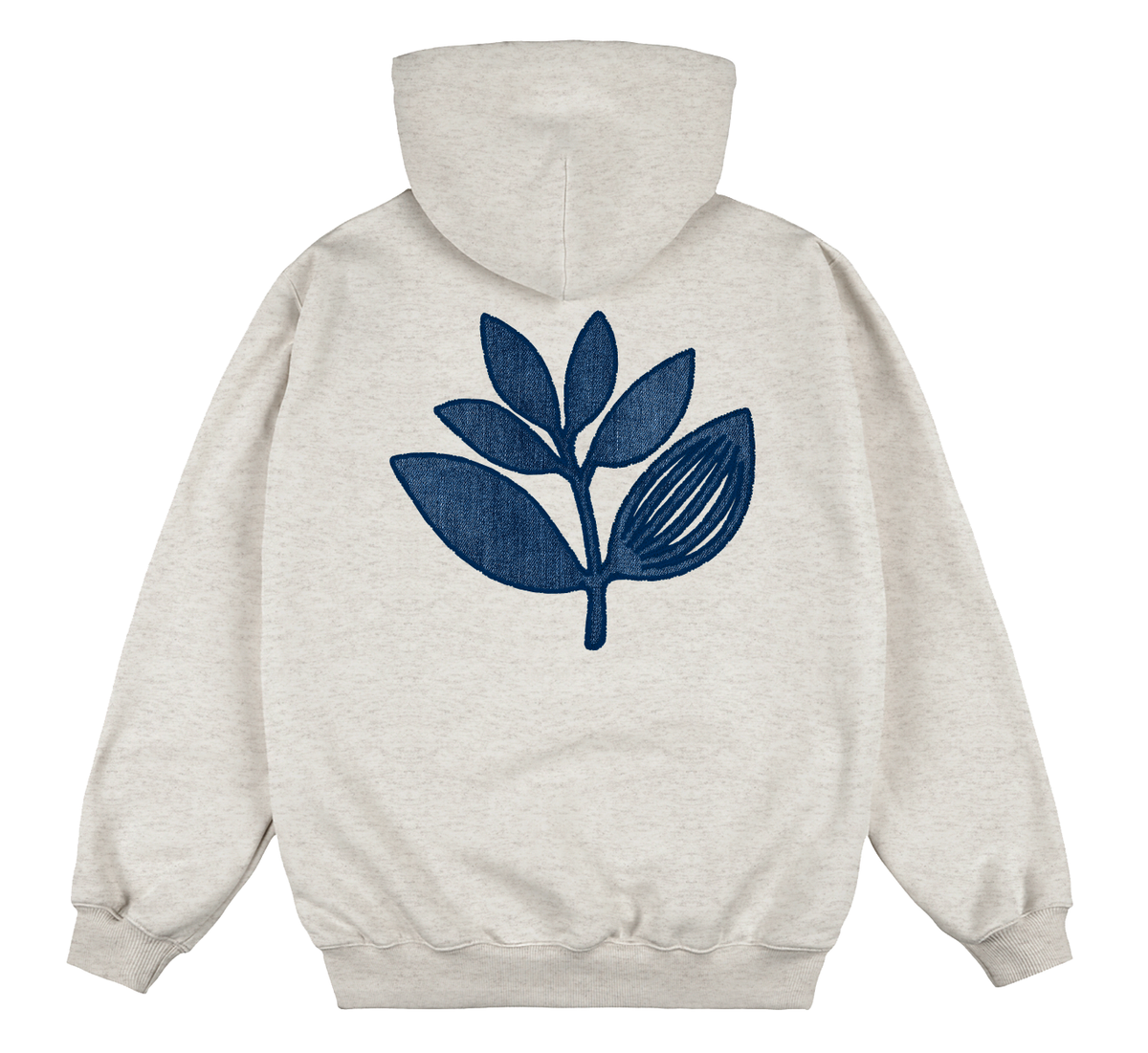 MAGENTA - DENIM PLANT HOODIE "Ash"