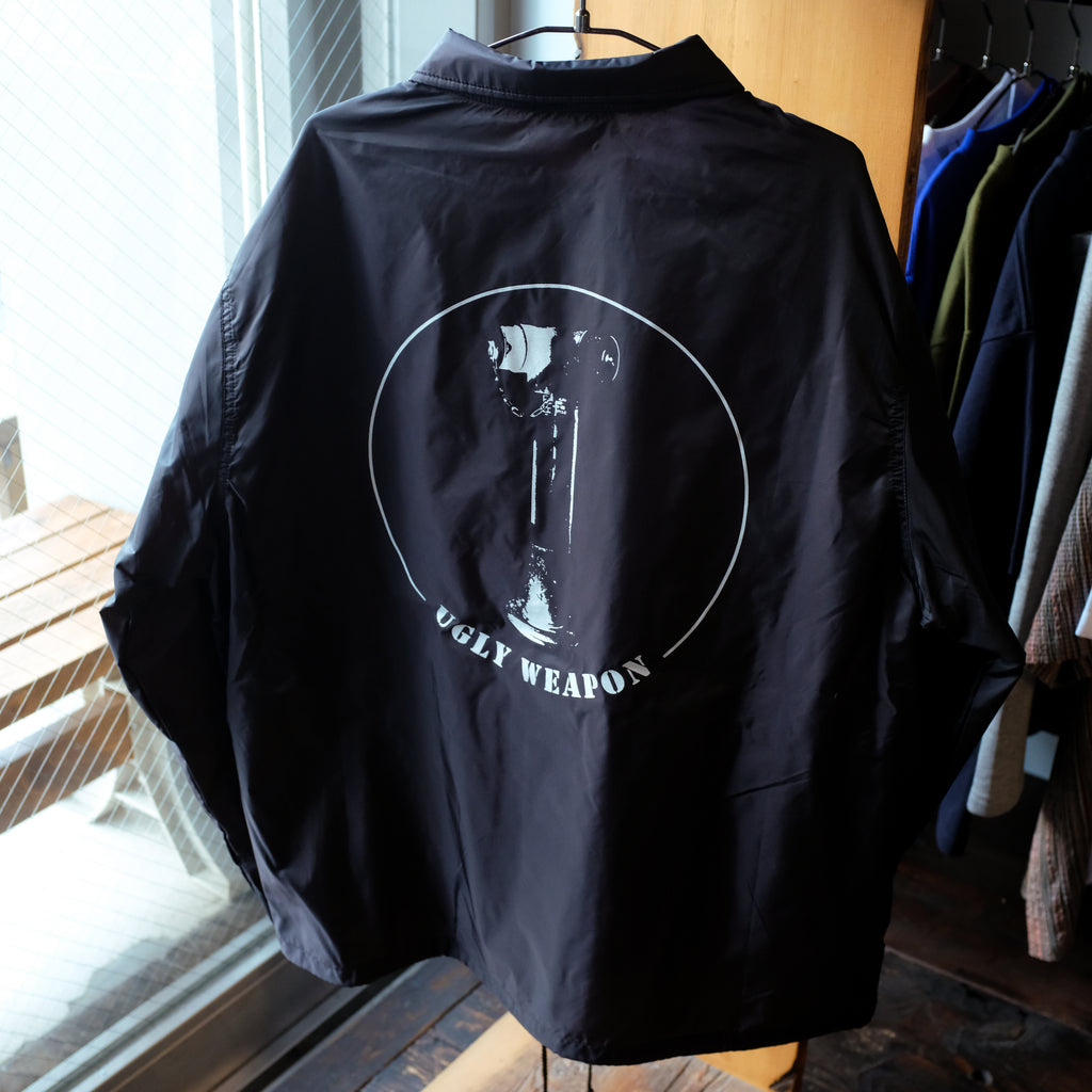 UGLY WEAPON - LOGO "HANSHA" COARCH JACKET "BLACK"