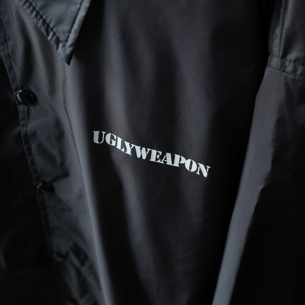 UGLY WEAPON - LOGO "HANSHA" COARCH JACKET "BLACK"