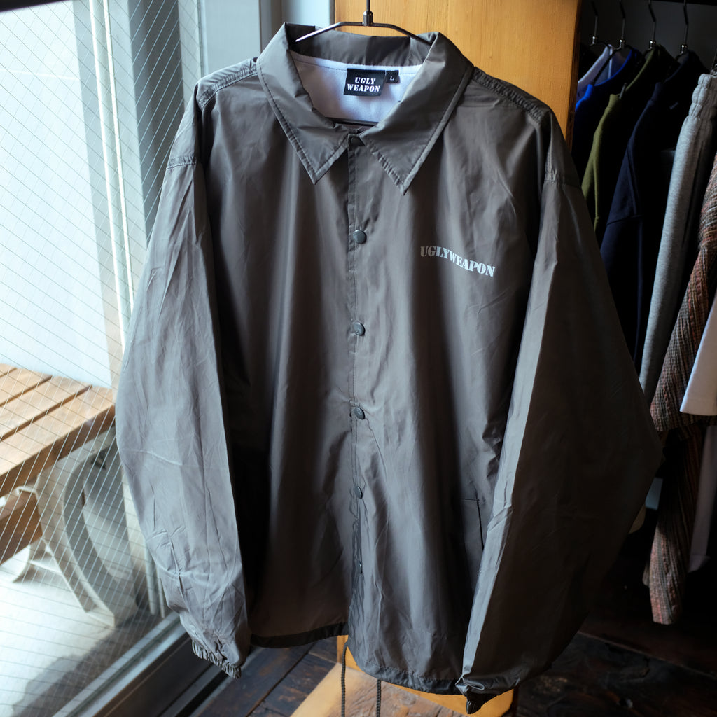 UGLY WEAPON - LOGO "HANSHA" COARCH JACKET "GREY"