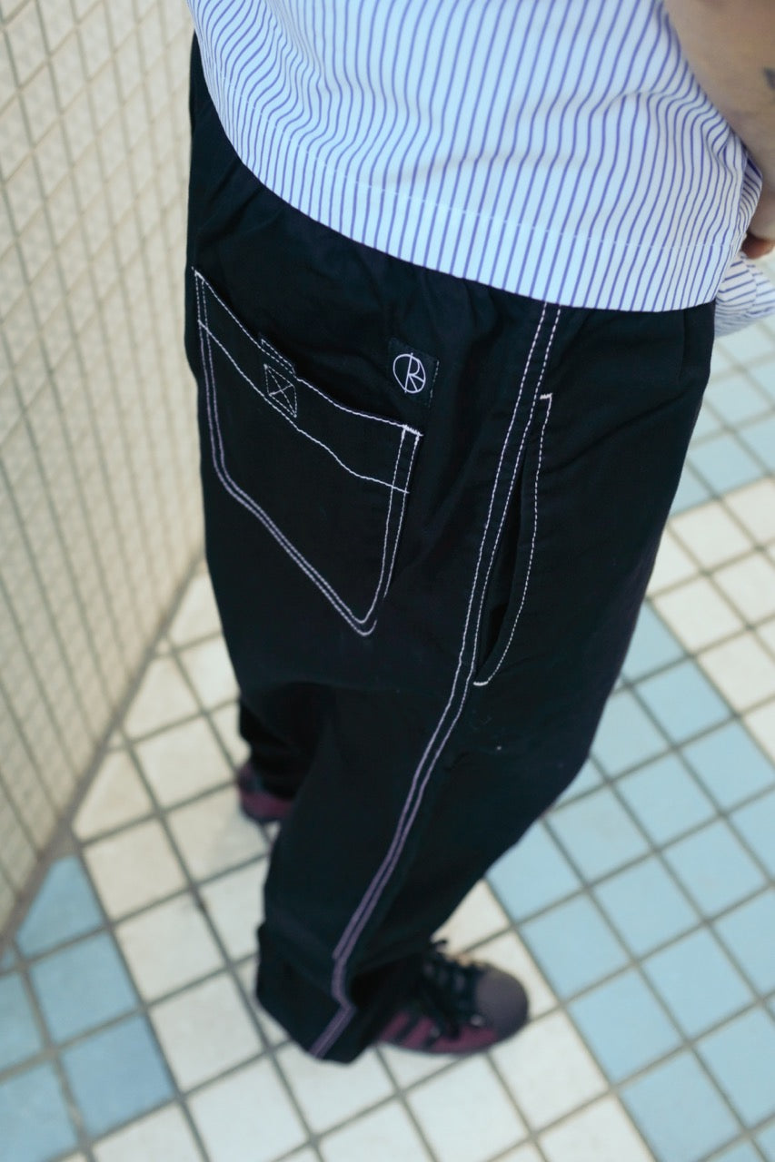 POLAR - Contrast Surf Pants "Black/White"