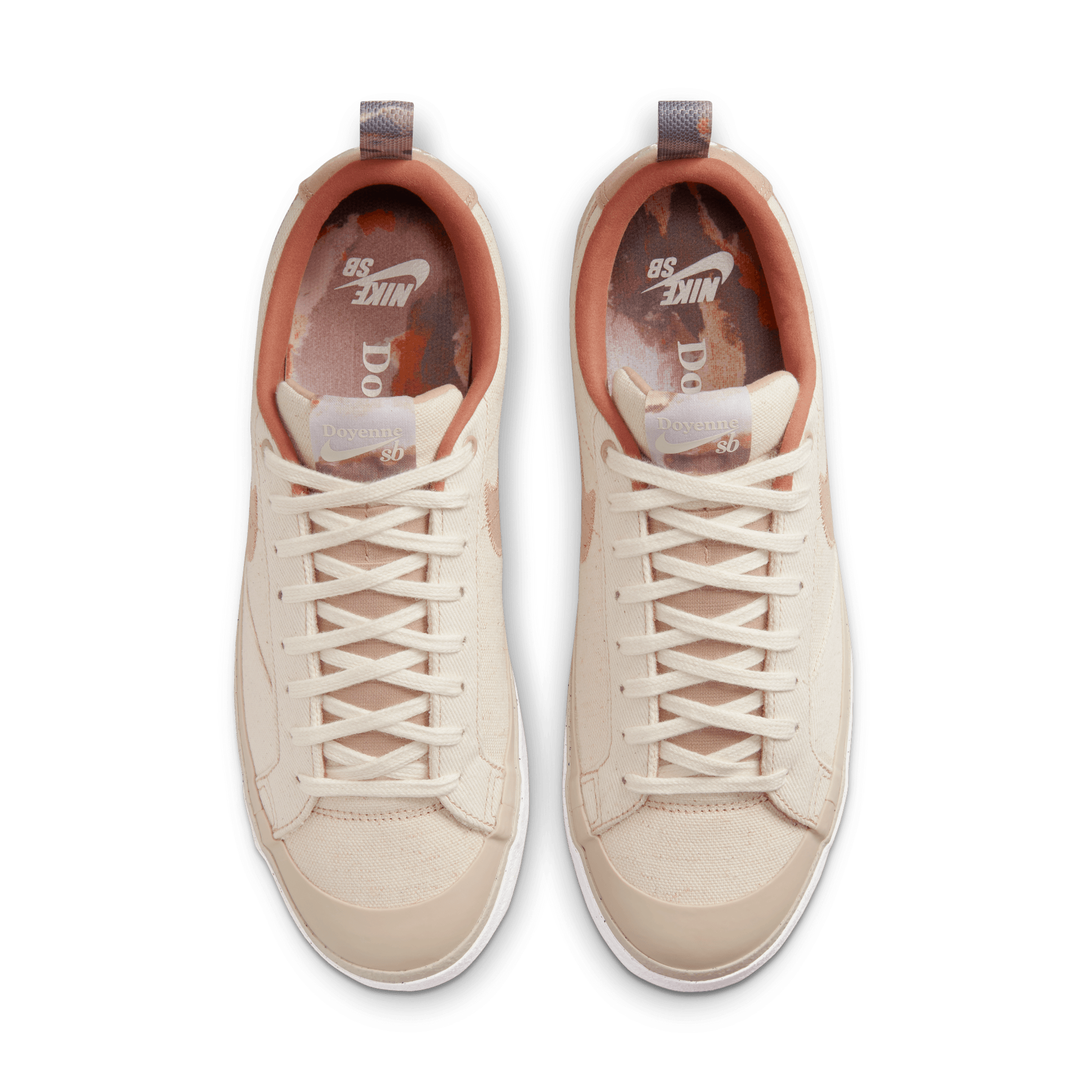 NIKE SB - BLAZER LOW QS Doyenne "COCONUT MILK/RATTAN - LIMESTONE"