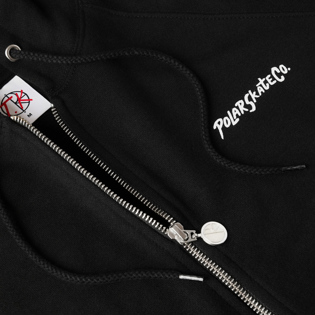 POLAR - 12 Faces Default Zip Hoodie  "Black"