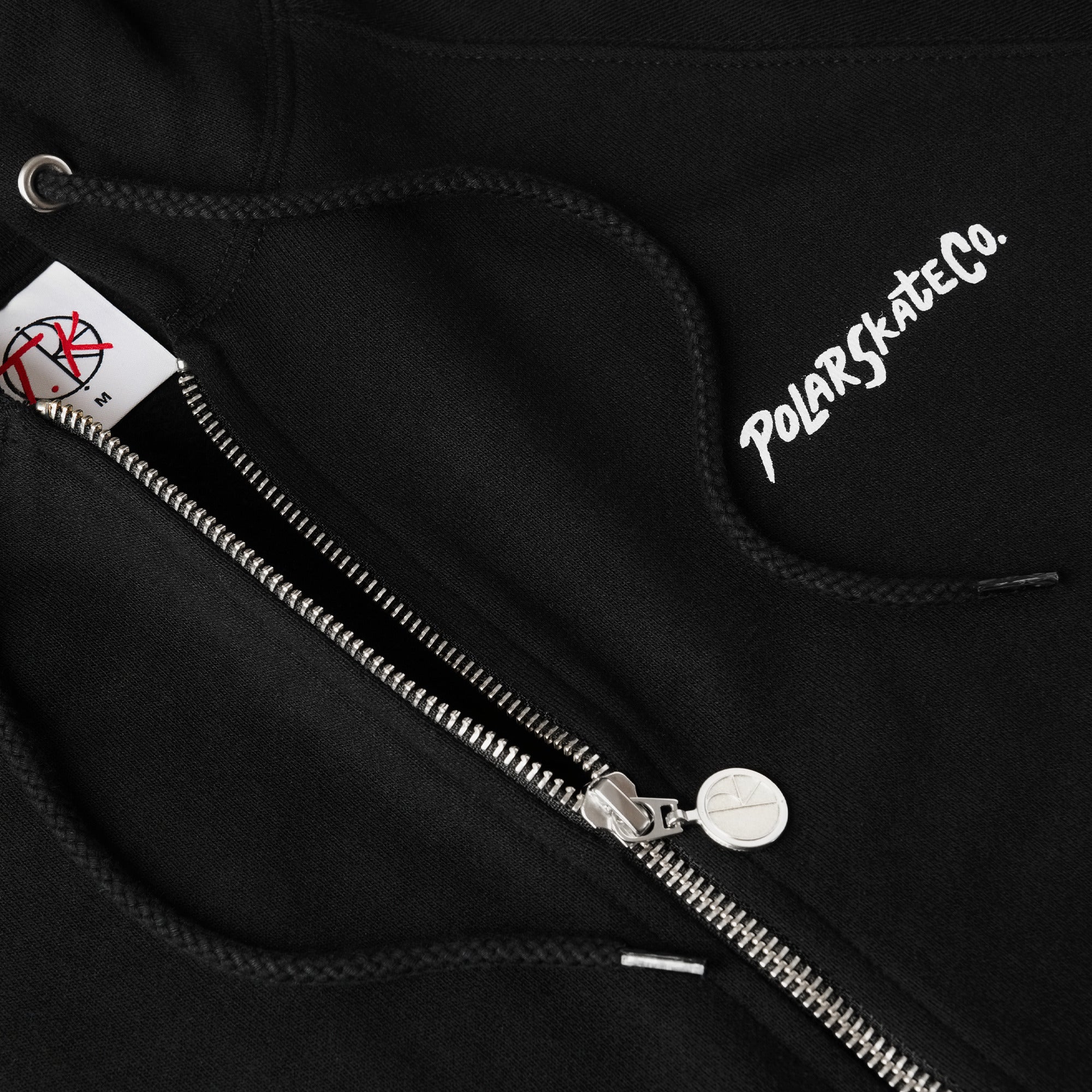 POLAR - 12 Faces Default Zip Hoodie  "Black"