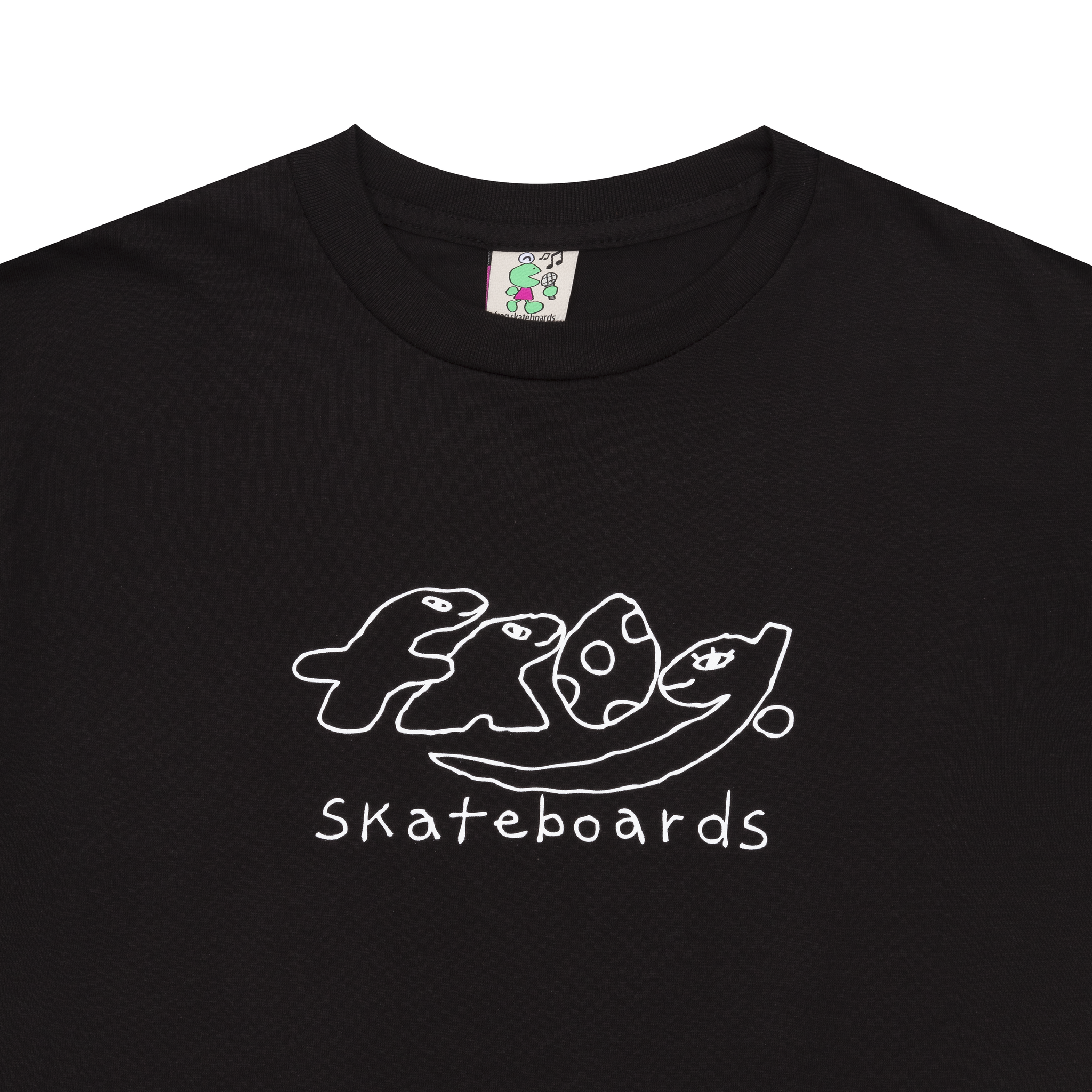 FROG SKATEBOARDS - Dino Logo Tee "Black"