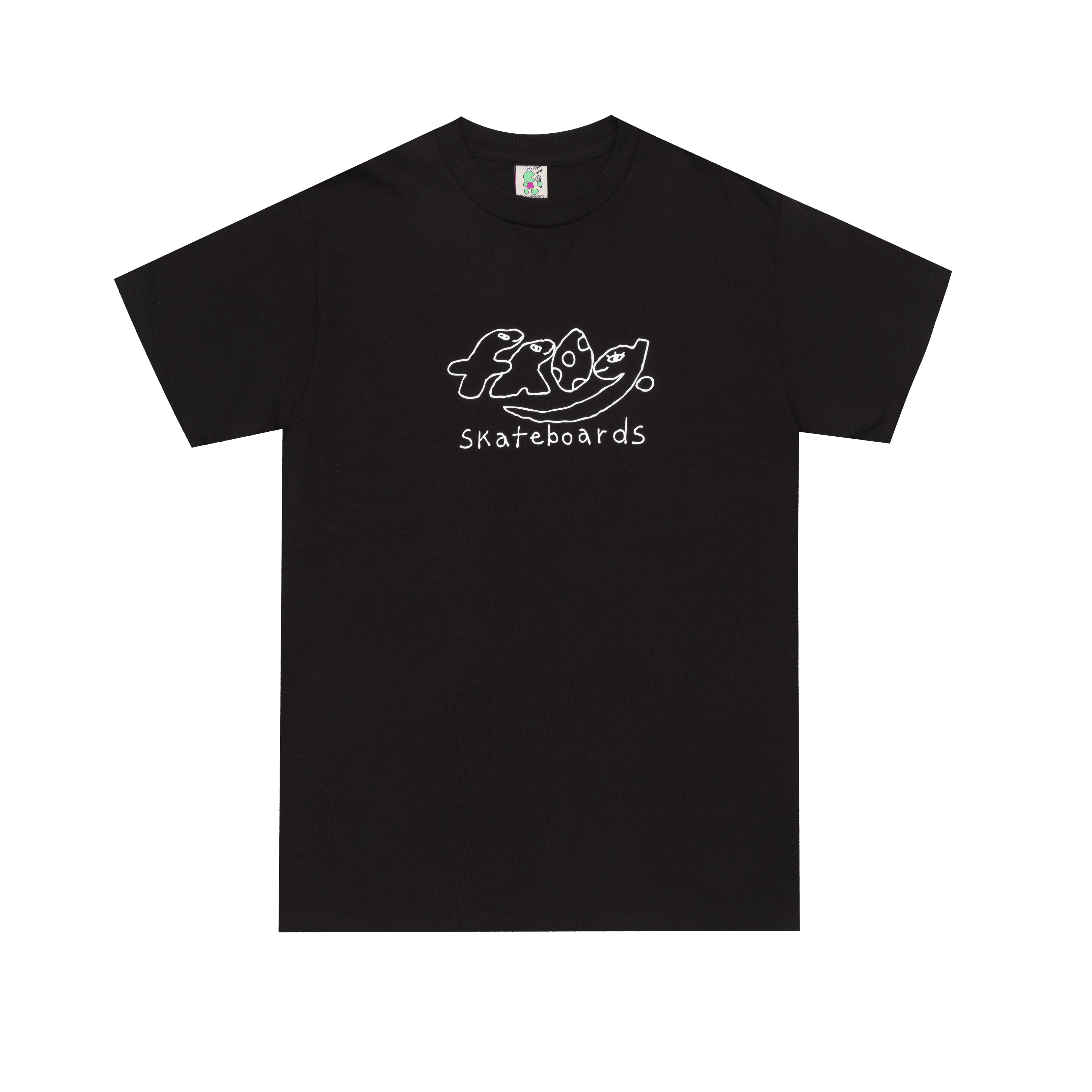 FROG SKATEBOARDS - Dino Logo Tee "Black"